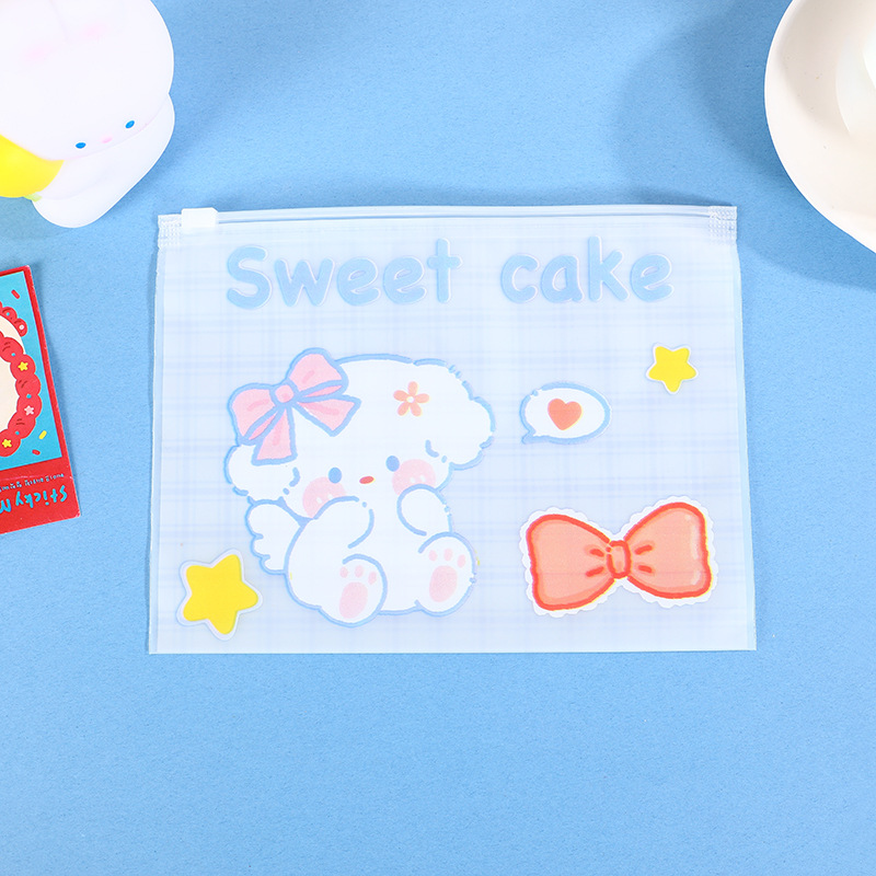 En stock PE dibujos animados EVA helado bolsa de cremallera guantes bolsa de embalaje medias de seda bolsa ziplock ropa interior bolsa de embalaje bolsa de calcetines