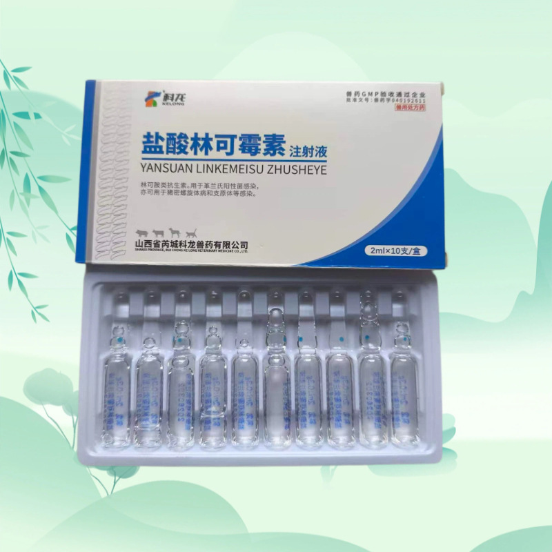 Veterinary Lincomycin Hydrochloride Injection Solution for Livestock, Poultry, Cats, and Dogs; General Use for Pig Asthma, Dysentery, Skin Inflammation, and Postpartum Inflammation