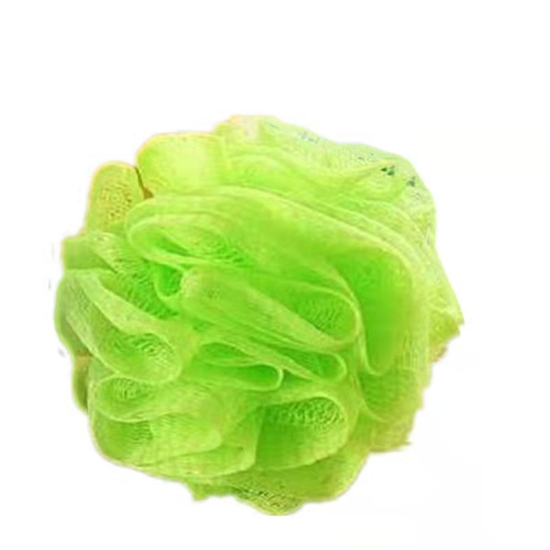 Bola de baño grande de malla fina 50 g, suave y espumosa, venta al por mayor directamente de fábrica.