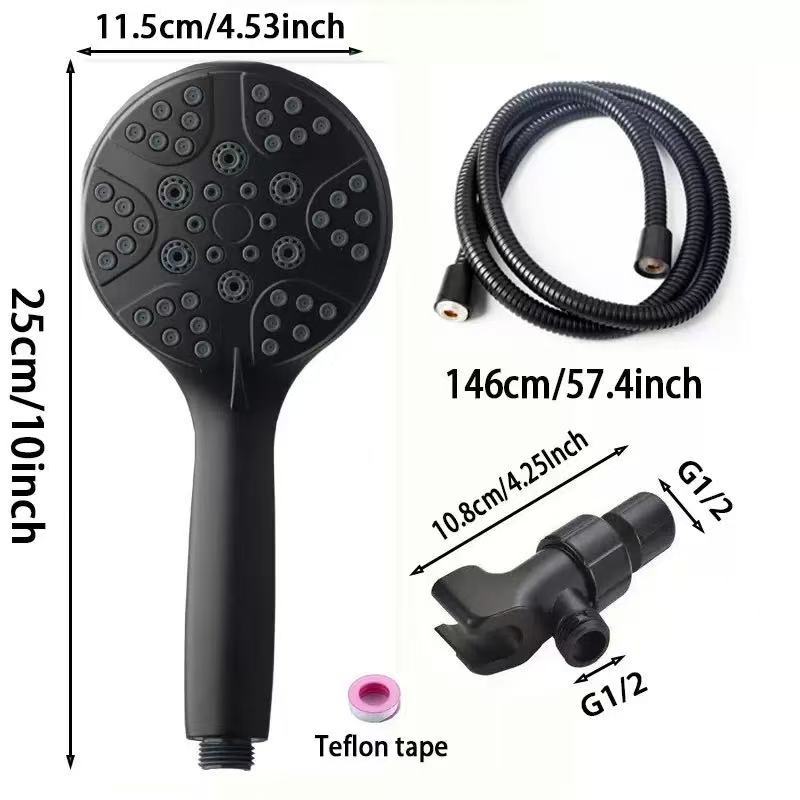 Juego de Ducha Europeo Transfronterizo de 8 Funciones con Presión, Cabezal de Ducha de Lluvia, Ducha de Mano