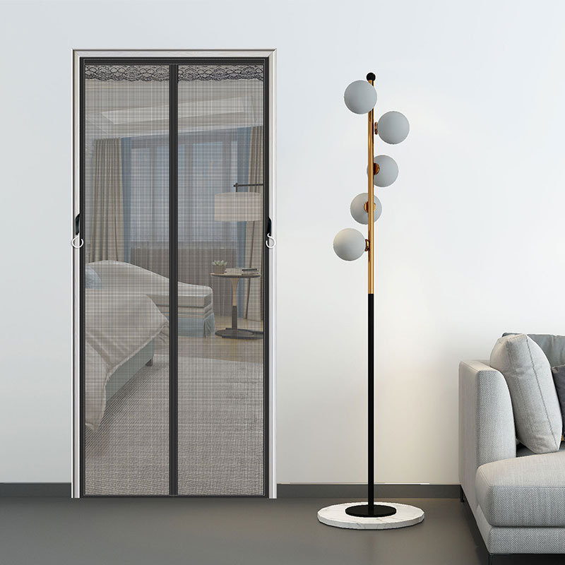 Glass Fiber Velcro Magnetic Punch-free Self-adhesive Door Curtain Household Anti-mosquito Curtain Partition Curtain Anti-mosquito Door Curtain