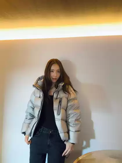 High Version Cross-Border Zheng Xiuqing's Winter down Jacket, Unisex Hooded White Duck down Warm Coat