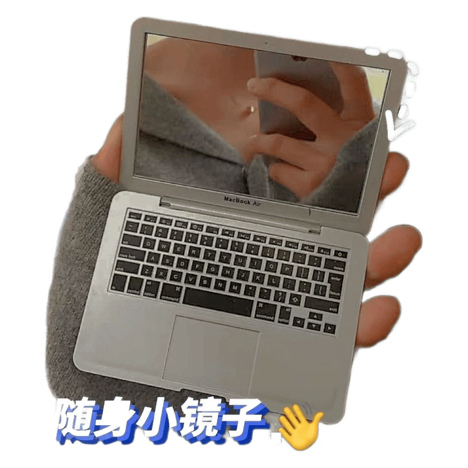 Apple, небольшой ноутбук, складной портативное зеркало