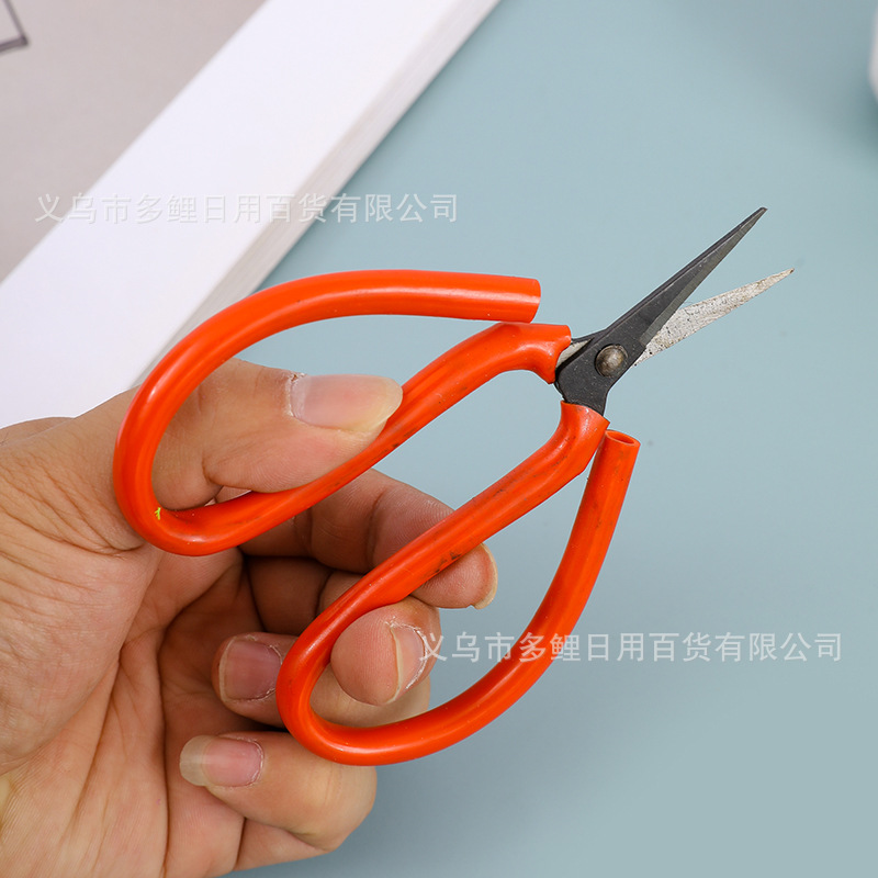 (2개) 가정용 벌크 레드 핸들 가위 바느질 옷 스레드 전단 사무실 학생 수제 전단 주방 전단 재고 도매