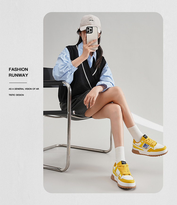 Giày sneaker nam tăng chiều cao đế dày phong cách thể thao đa năng — 619 Trắng Xanh chi tiết 21