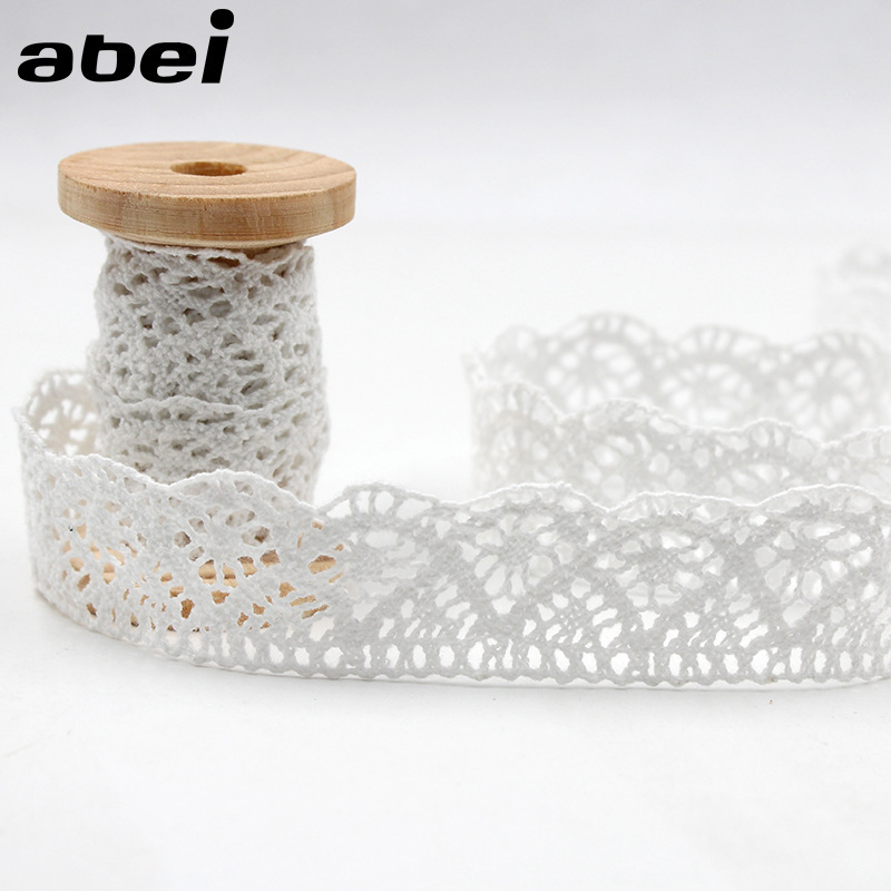 花边辅料 漂白色棉线花边 手工diy辅料 镂空蕾丝花边窗帘花边材料