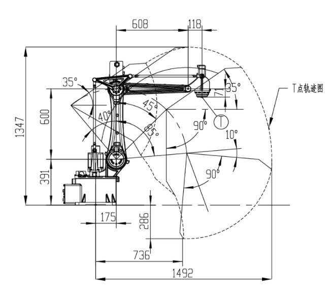 工博士机器人 GBS8-K1400 负载8kg 臂长1492mm 适用于码垛搬运冲