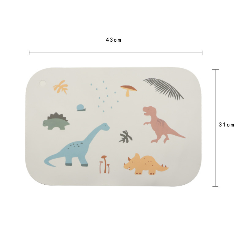 Cojín de almuerzo de silicona de dibujos animados a prueba de agua a prueba de aceite almuerzo de estudiantes a prueba de quemaduras resistente a altas temperaturas cojín de mesa aislante de comida occidental cojín personalizado