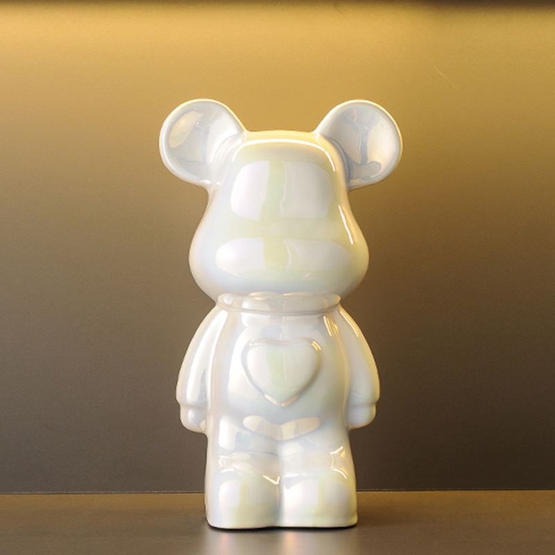 軽奢風テレビ台 漫画風ハートベア ネットで話題のベア飾り トレンドブランドkaws ブロックベア 新居リビング 大型