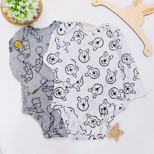 长袖新款新生儿连体衣婴儿a类纯棉衣服宝宝三角爬包屁衣外贸童装