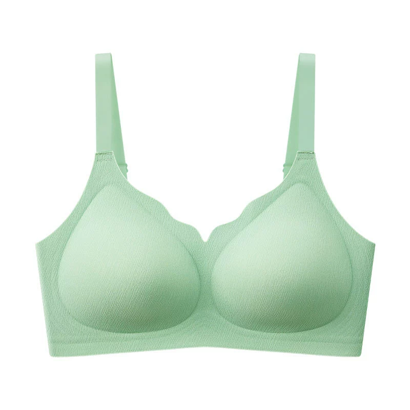 Push up bra, underwear, invisible foundation, breathable wireless bra, new collection, V-neckline, no trace