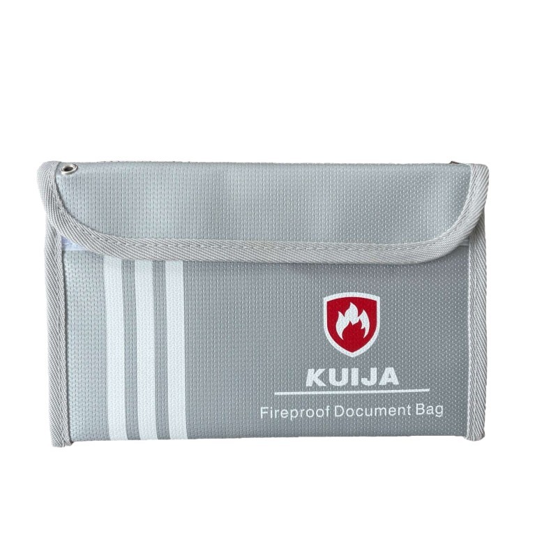 Bolsa de archivos a prueba de incendios de grado industrial-bolsa de archivos en efectivo resistente a la llama de grado impermeable bolsa de almacenamiento a alta temperatura transfronteriza