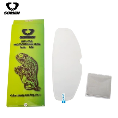 SOMAN motorcycle electric car helmet anti-fog universal anti-fog film AV07 chameleon anti-fog sticker (Motorcycle helmet anti-fog film) - av07-color-changing-anti-fog-sticker