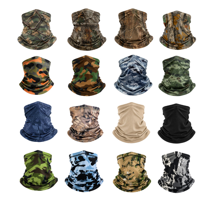 Summer Outdoor Breathable Sun Protection Breathable Ice Silk Sports Headscarf Neck Gaiter Fishing Neck Cover Cycling Mask Magic Headscarf
