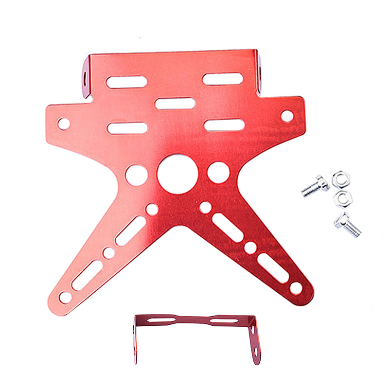 Motorcycle Electric Vehicle Modification Accessories License Plate Holder Adjustable Movable Swallow Type License Plate Holder Cross-Border Hot Sale