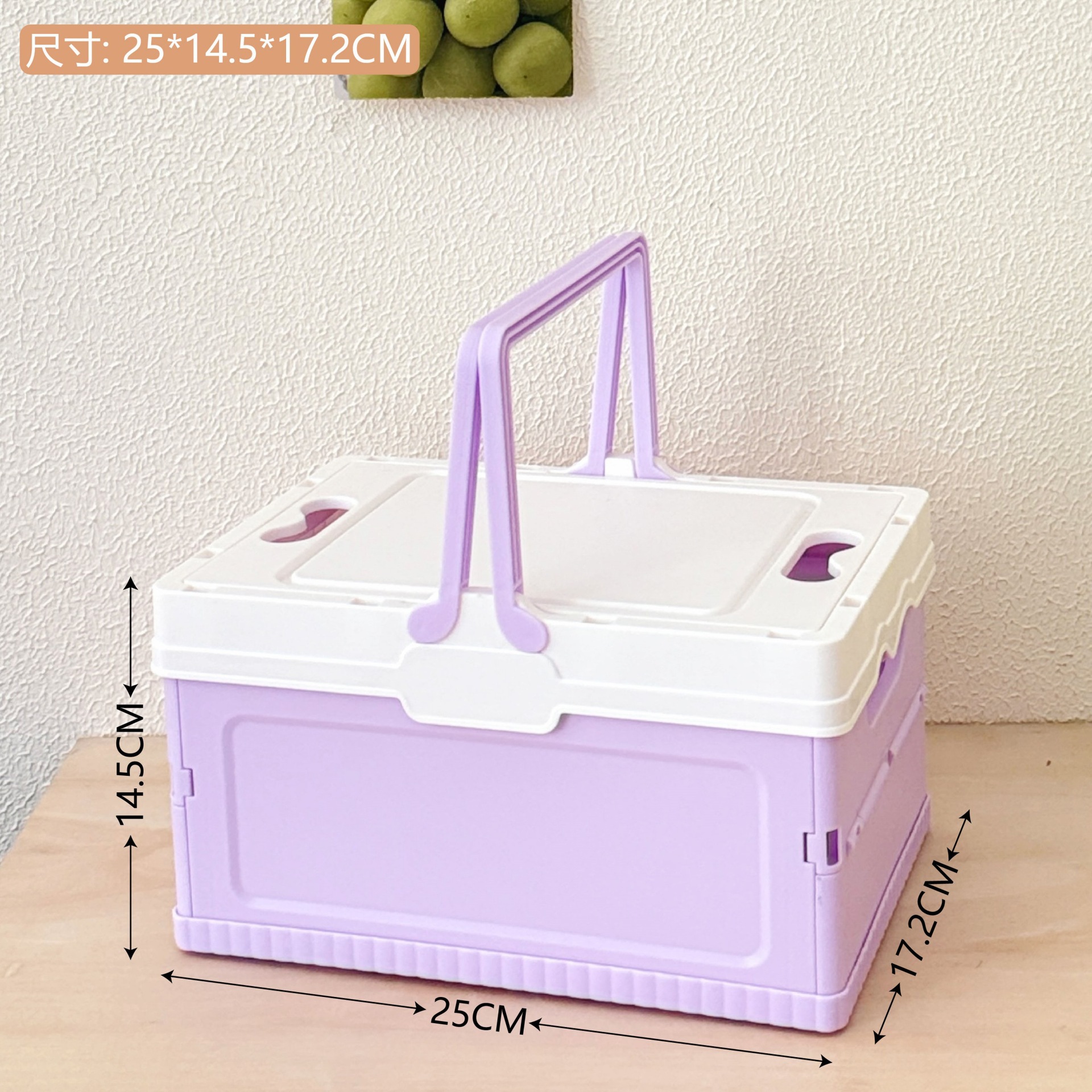 Canasta de picnic al aire libre ins apilamiento canasta de almacenamiento plegable Salida de primavera canasta de vegetales japoneses canasta de lavandería canasta portátil