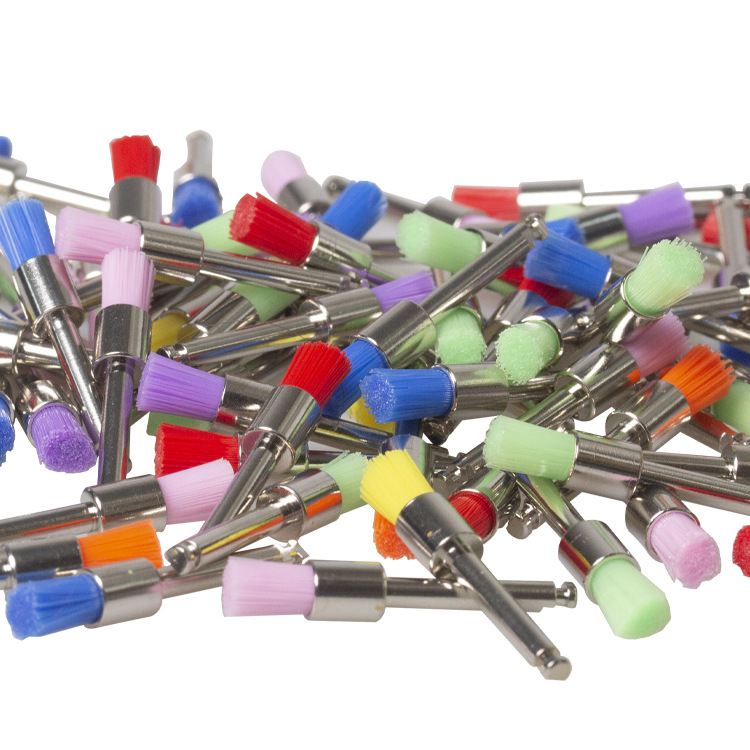 Cepillo de pulido dental color cepillo de pulido color pulido cepillo de cabeza plana pulido dientes pulido materiales dentales