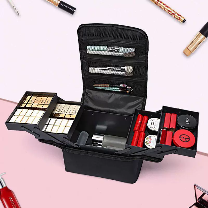 Big handheld capacious organizer bag, cosmetic bag for manicure