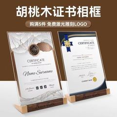 木製の木の両面のテーブルのカードの棚の展示札のa4アクリルのレストランの食事札のa5台のブランドの水の看板