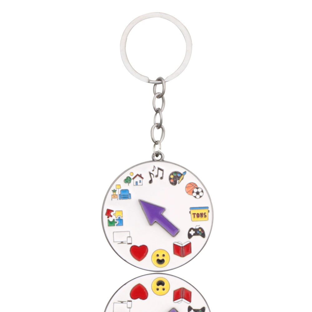 Rainbow emotional adjustable keychain, badge, brooch