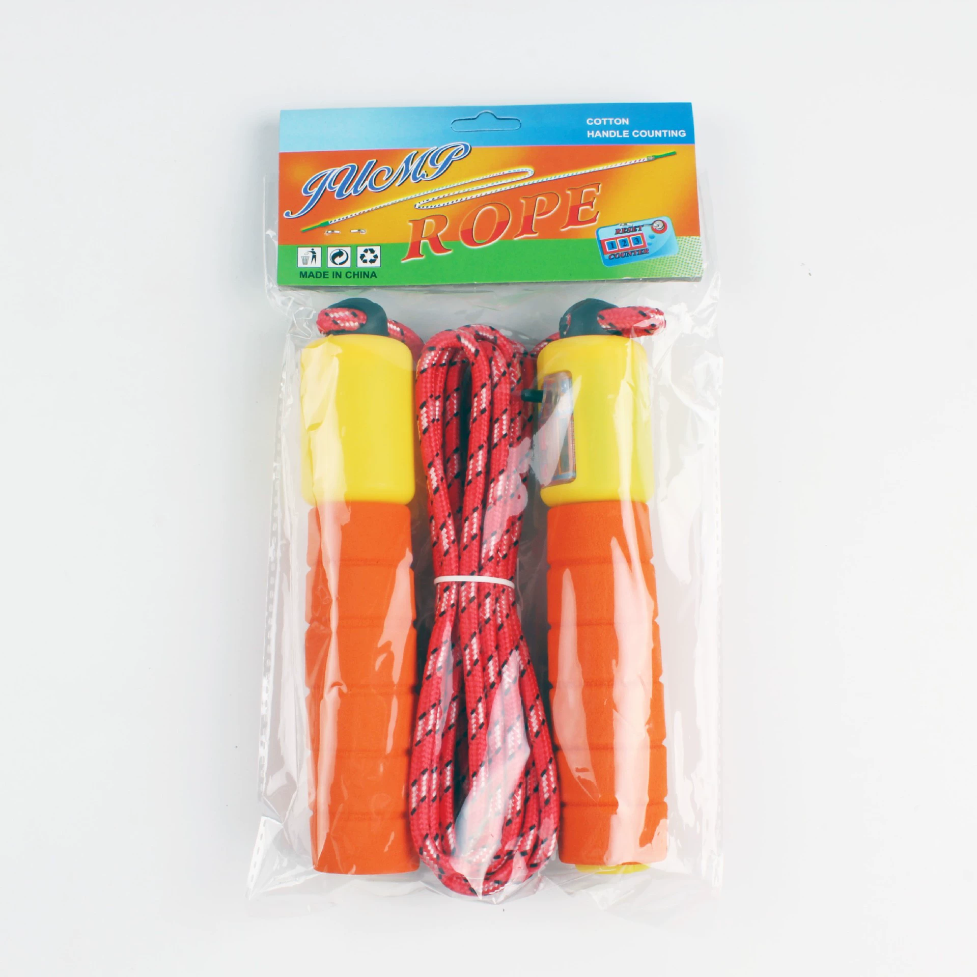 Резиновая веревка для подсчета веревки Набор губок Цифровой тест на пропуск веревки Конкурентные скакалки для взрослых и детей Фитнес Скакалка оптом