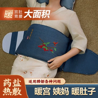 艾灸敷腰部盐袋热敷包粗盐艾草电加热海盐理疗袋疼护腰盐带保健