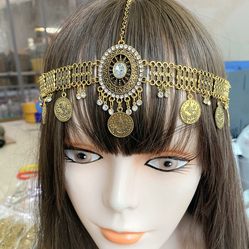 Новые экзотические меньшинства лоб цепи тибетская головная цепь богемное ожерелье женский ретро костюм путешествия головной убор