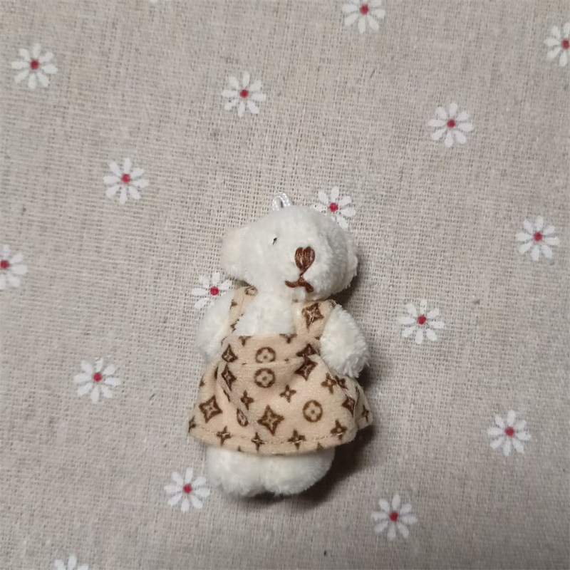 6cm 곰에 적합, 살구색 치마 만 (곰은 아님)