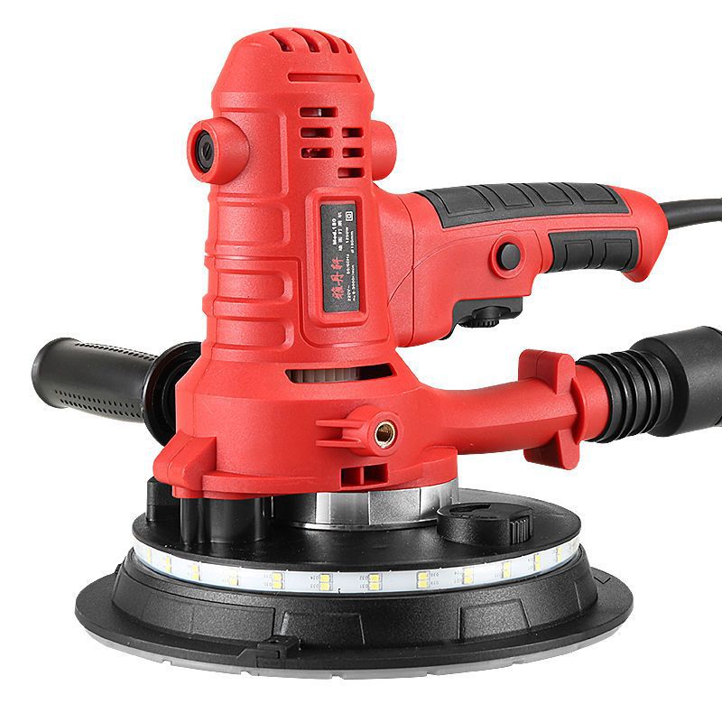 短柄腻子多功能超轻砂纸机无尘墙壁磨墙机手持电动自吸墙面打磨机