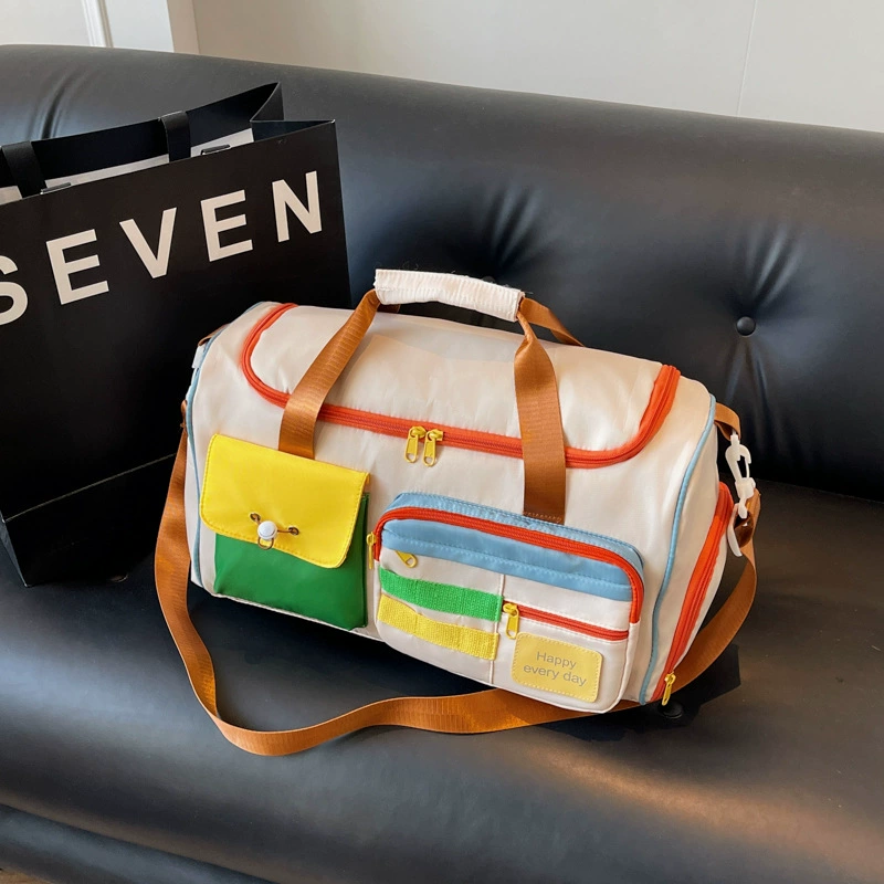 Хит продаж, милая дорожная сумка с допамином, контрастная цветная сумка для бортового багажа, сумка для багажа на короткие расстояния, тест на беременность, сумка для беременных, спортивная сумка для фитнеса