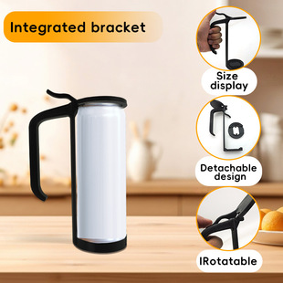 Cross-Border Integrated Can Holder Plastic Storage Rack with Handle Household Daily Necessities Source Manufacturer Can Be Labeled