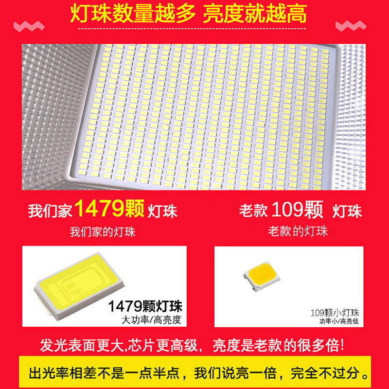 Lámpara solar para el hogar lámpara de jardín al aire libre uno para dos nuevos rural interior y exterior Luz de inundación de alta potencia a prueba de lluvia súper brillante