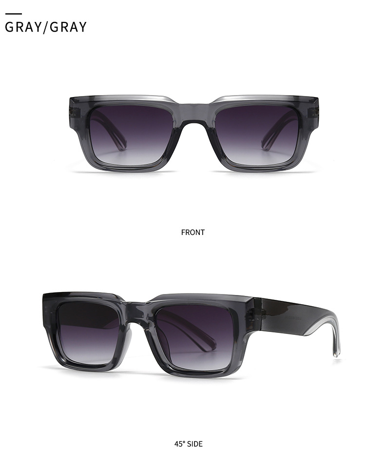 Gränsöverskridande fyrkantiga solglasögon för män moderna vintage Miami Beach UV400 solglasögon herrsolglasögon 3603_voghion.com