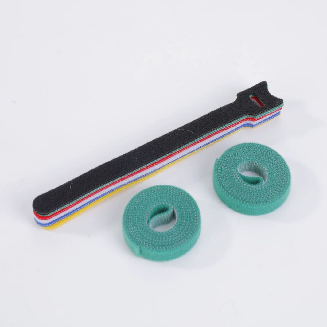 Производители напрямую поставляют цветные липучки стяжки оптовые комплекты обмотки для передачи данных кабель для хранения логического ремни