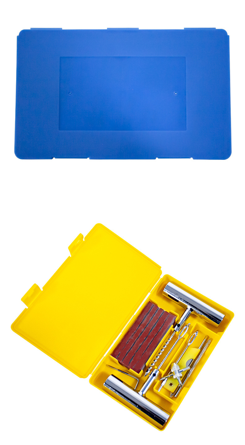 Car tire repair tool suit vacuum tire quick tire repair tool box motorcycle electric vehicle repair tool box