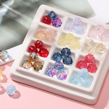 透明琉璃直孔南瓜造型串珠散珠 diy手链项链配珠多色饰品配件珠子