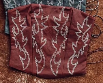 Top bandeau mujer marrón con estampado digital camiseta sin manga_voghion.com