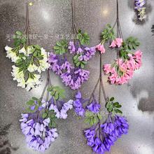 仿真蓝花楹批发工程绿植插花装饰紫丁香庭院花卉蓝紫摄影道具