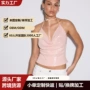 露背修身挂脖显瘦上衣