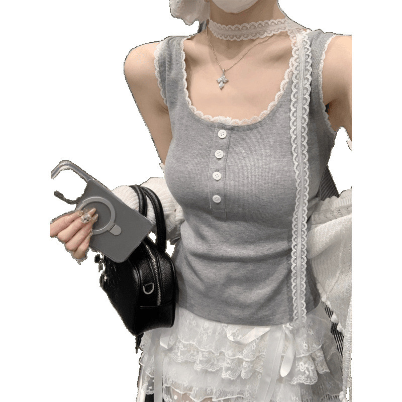 Lace spring summer base tank top