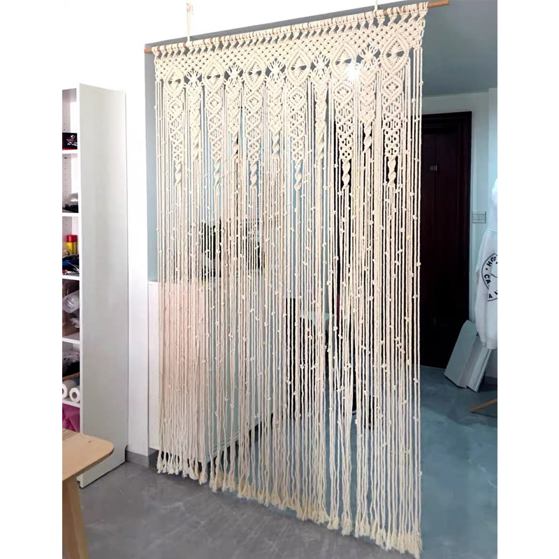 Woven Tapestry Door Curtain Partition Curtain Bohemian Wedding Decoration Handmade Home Entryway Handwoven Nordic