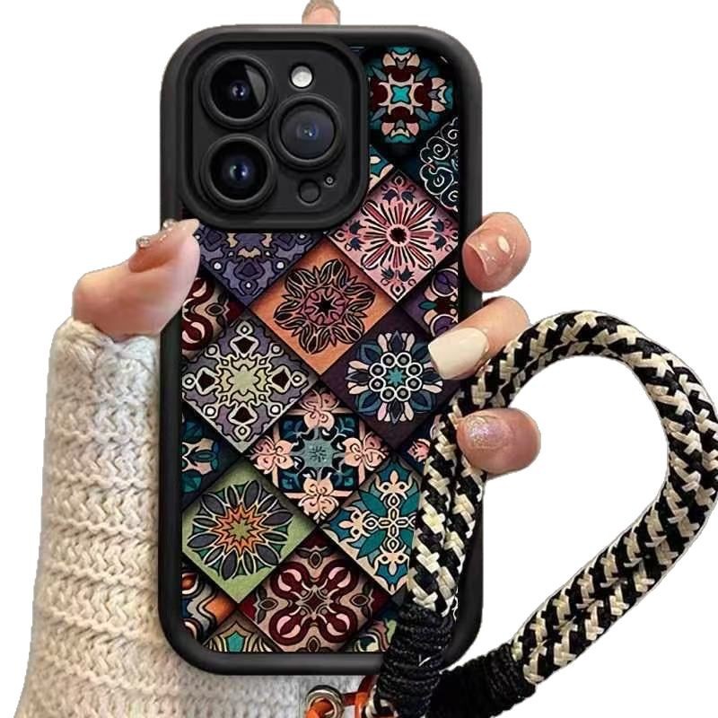 Tótem colorido para Apple 16Promax funda para teléfono móvil Sky Eye Stairway Shell iPhone15/14/13 Europa y América 12