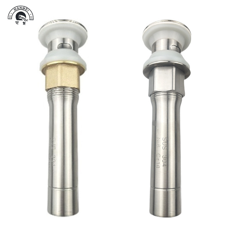 Factory wholesale 304 stainless steel universal sink bathroom counter bed basin drain ceramic basin drain
