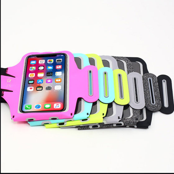 New Slim Sports Arm Bag Running Mobile Phone Arm Bag Stretch Lycra Waterproof Breathable Mobile Phone Arm Belt Arm Bag Arm Cover