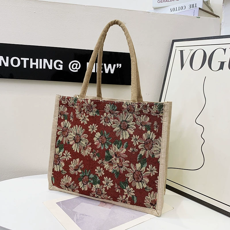 Хлопковая и льняная текстура сумочка женская тенденция AliExpress Toter сумка простая экологически чистая сумка для поездок на работу