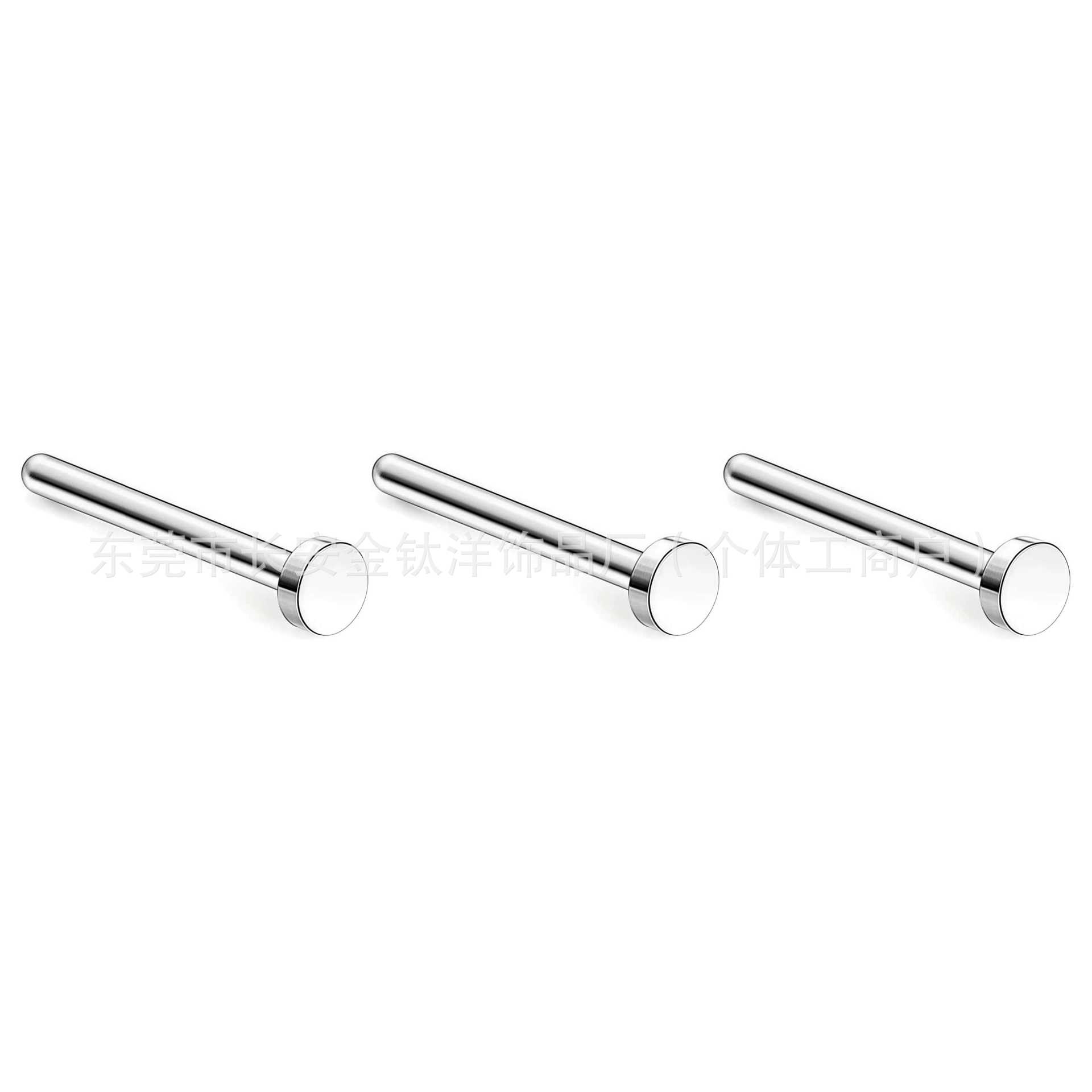 Pointed titanium steel lip stud product view