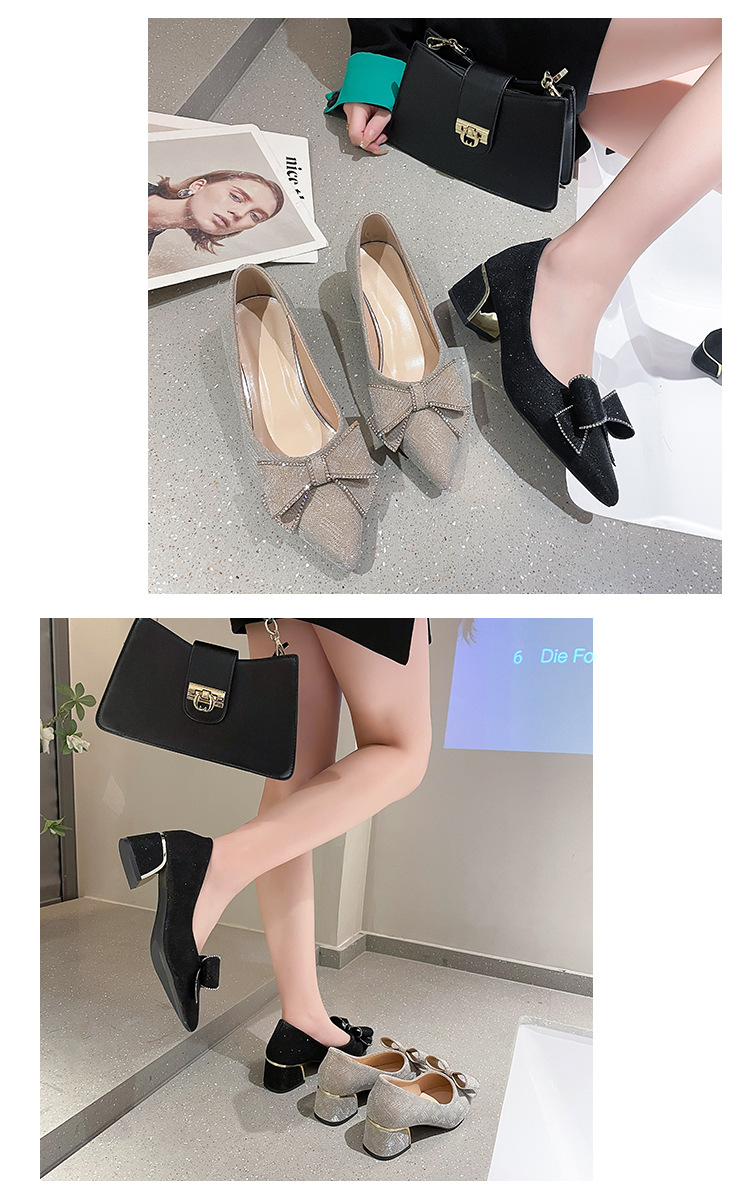 Women's Elegant Solid Color Point Toe Pumps display picture 1