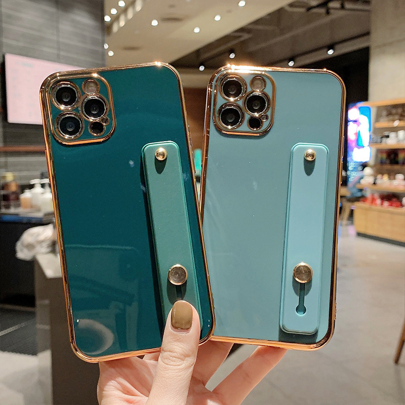 Colore solido elettrolitico adatto per telefono con supporto Apple 14promax Custodia protettiva 6D con foro di precisione 14/X/XR_voghion.com