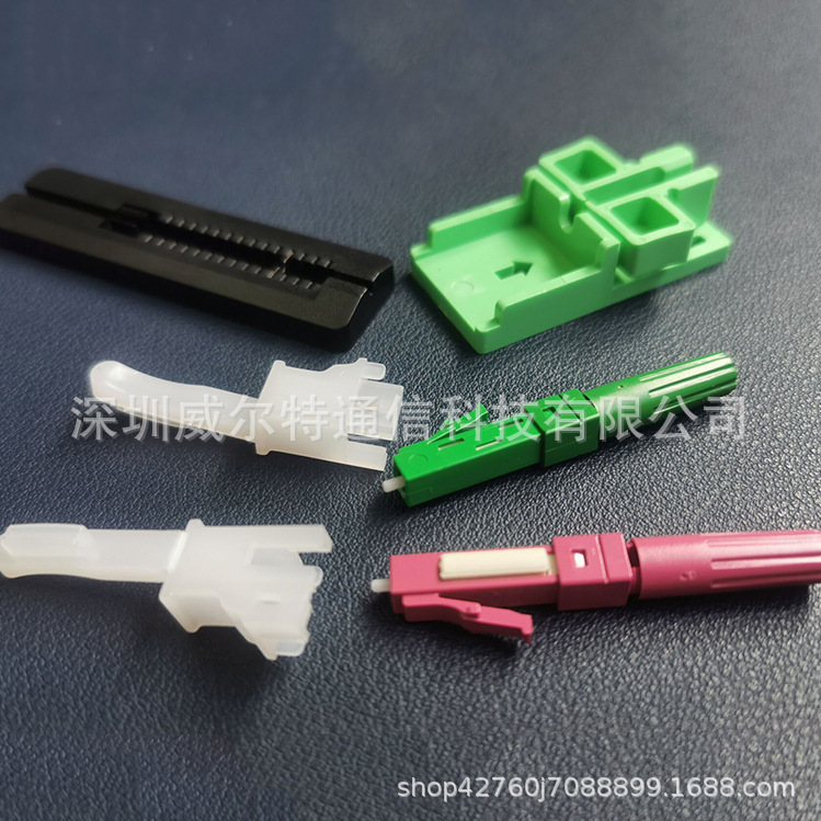 Lc Apc Fiber Optic Quick Connector Metal V-Groove Single Mode Multi-Mode Om3 Om4 Mechanical Joint