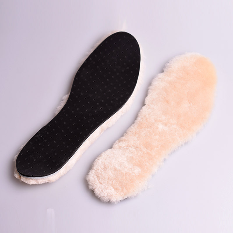 Suministre Plantilla de lana pura de piel integrada de invierno para hombres y mujeres a prueba de frío cálido engrosado con forro polar Plantilla de algodón